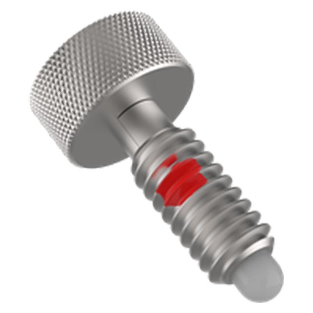 Carr Lane CL-4-HRPN | 1/4"-20 Thread Steel Hand-Retractable Plunger