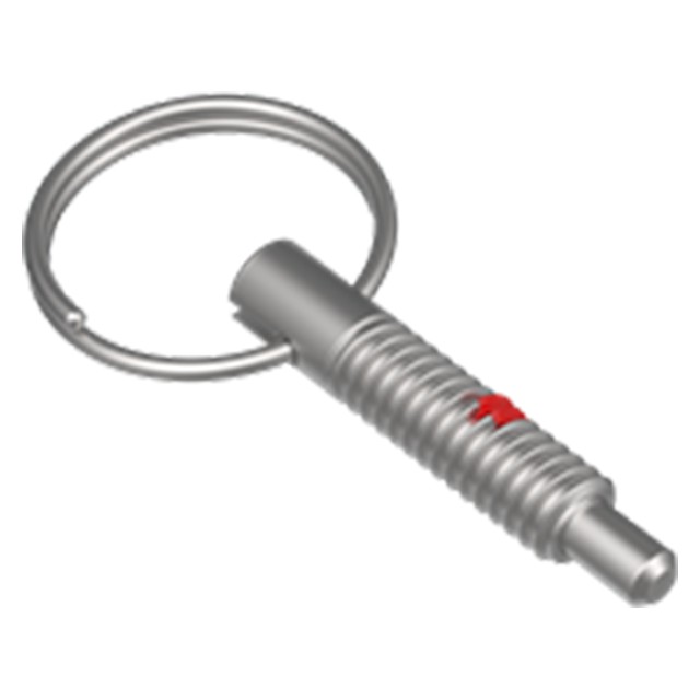 Carr Lane CL-4-PHRP | 1/4-20" Thread Steel Hand-Retractable Plunger