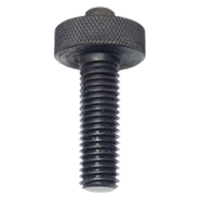 Carr Lane CL-6-KSJ | 1/2-13" Thread Black Oxide Coated Knurled Screw Jack