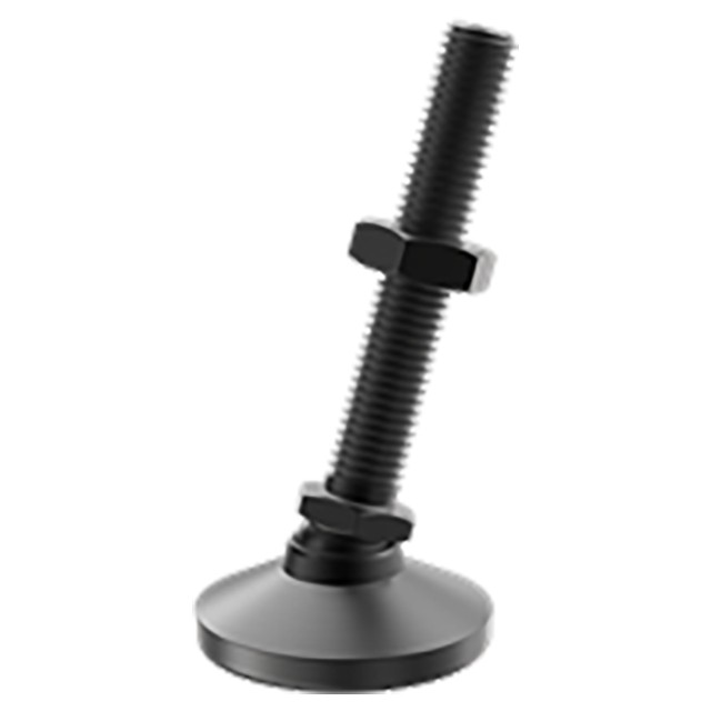 Carr Lane CLM-16-SLF-BO | M16 Thread x 2mm Pitch Black Oxide Coated Stud Leveling Feet