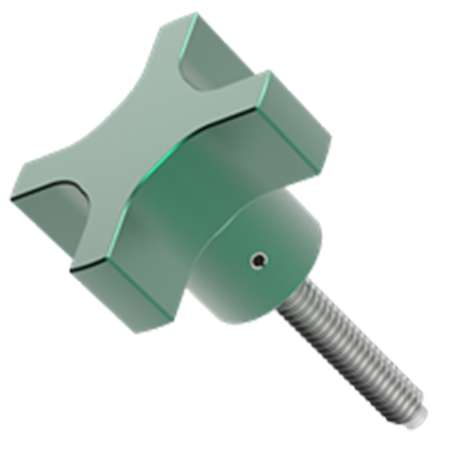 Carr Lane CLM-7-HKE4T | M12x1.75 x 1.75mm Pitch Extruded Hand Knob Assembly