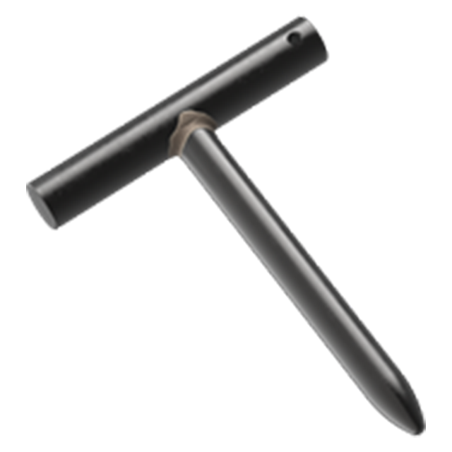 Carr Lane CLM-10-TP-C | 10mm Diameter Black Ox ide Coated T Pin