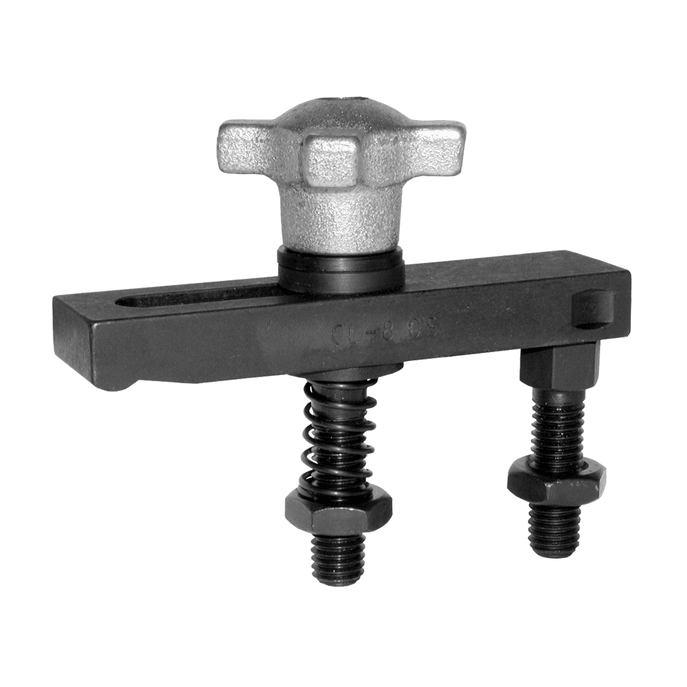 Carr Lane CLM-6-SHA-4 | M10 Thread x 1.5mm Pitch Slotted-Heel Clamp Strap