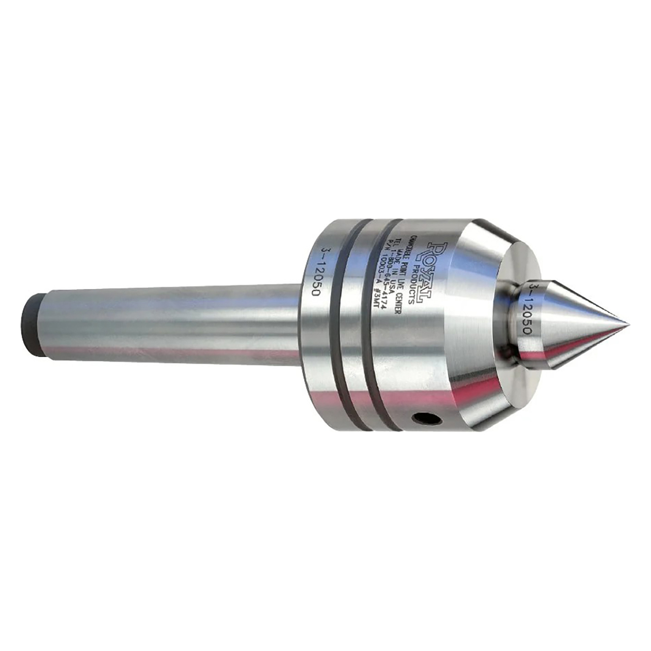 Royal 10003 | 3 MT Taper Standard Changeable-Point Live Center