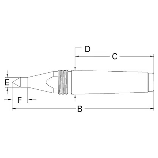 Royal Products 11535 | 4 MT Taper CNC Threaded Dead Center
