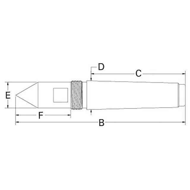 Royal Products 11552 | Extraction Nut for 5 MT Taper Threaded Dead Center