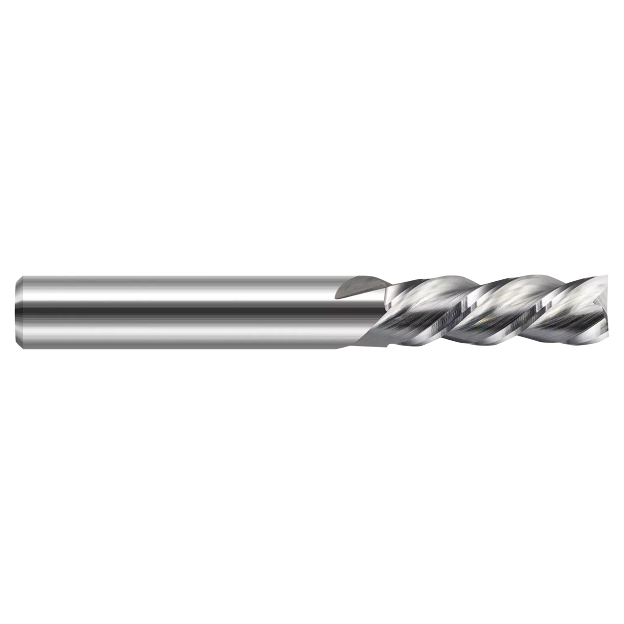 Harvey Tool 754066-C8 | 6.000 mm Diameter x 6.000 mm Shank x 18.000 mm LOC x 63.000 mm OAL 3 Flutes TiB2 Coated Aluminum Alloys Variable Helix Square End Mill