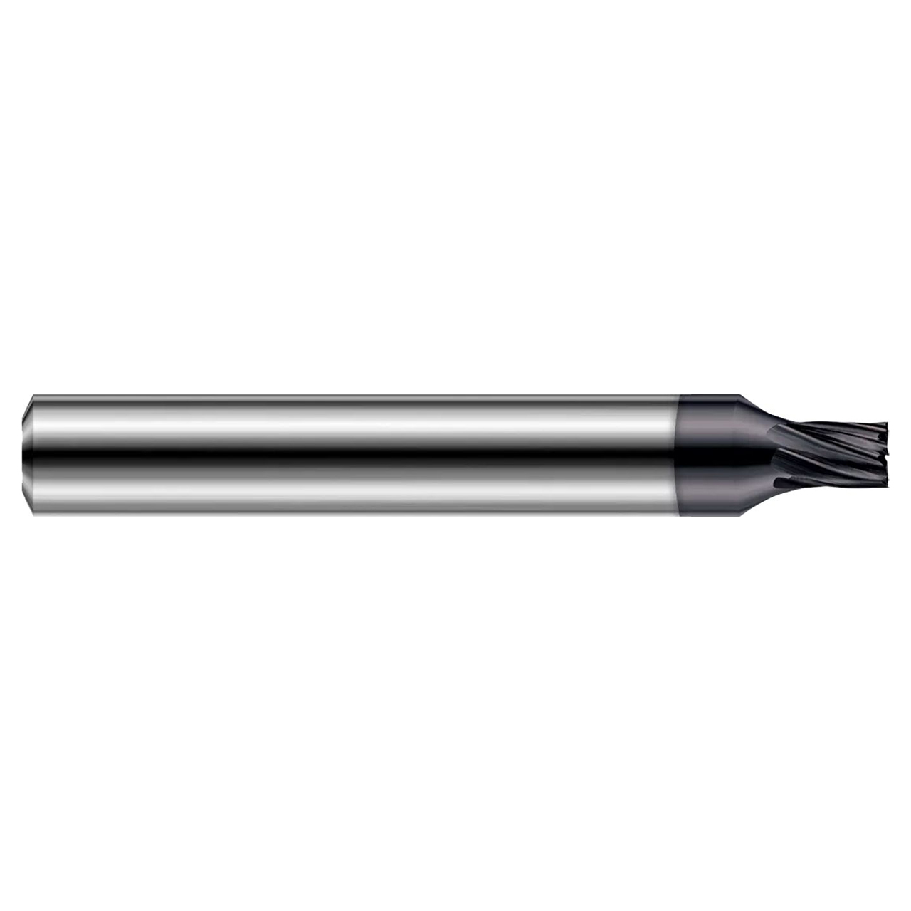 Harvey Tool 749912-C6 | 0.1870" (3/16) Diameter x 0.2500" (1/4) Shank x 0.1500" LOC x 2.5000" (2-1/2) OAL 7 Flutes AlTiN Nano 2 FL Coated Carbide Hardened Steel Square End Mill