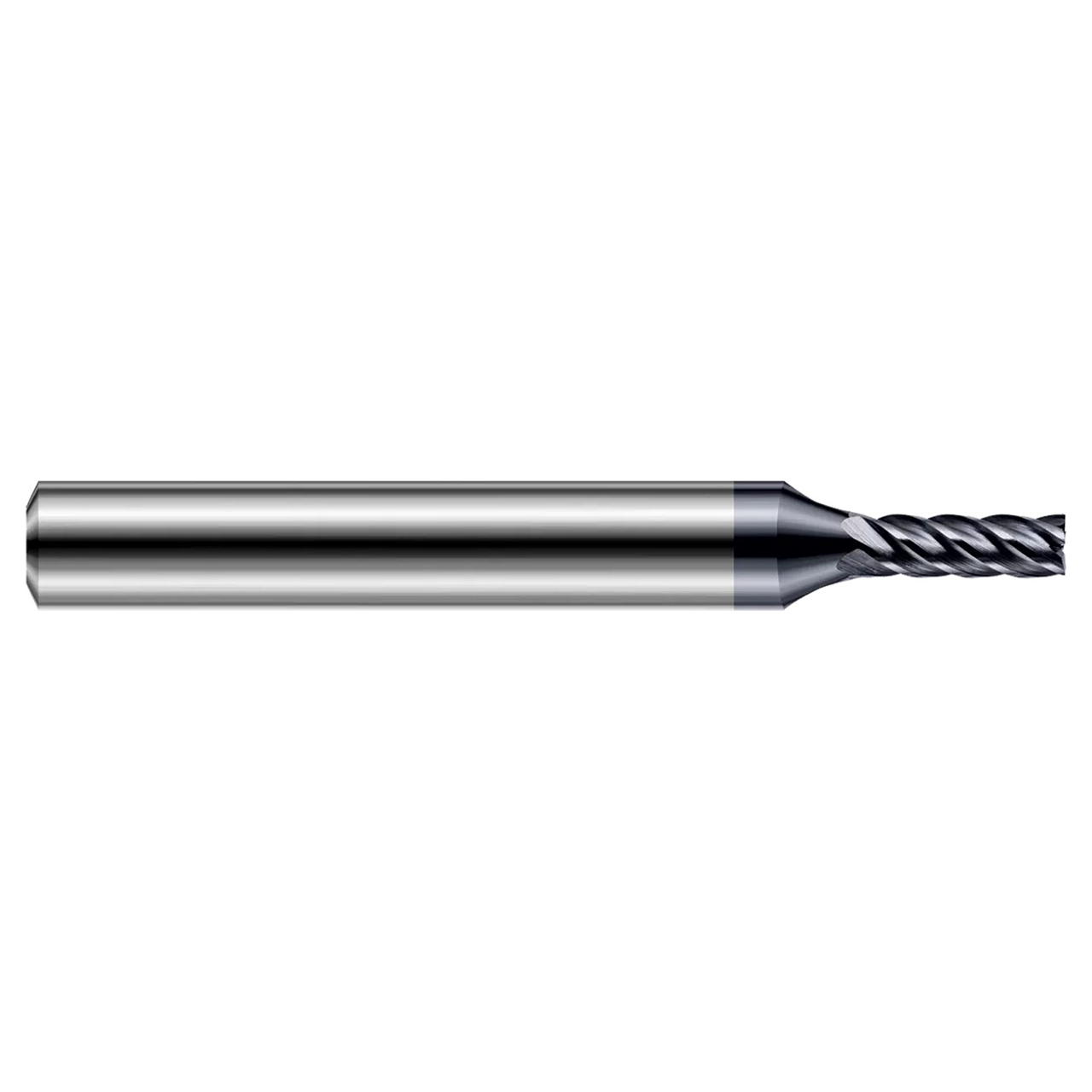 Harvey Tool 824931-C6 | 0.0310" (1/32) Diameter x 0.2500" (1/4) Shank x 0.1250" (1/8) LOC x 2.5000" (2-1/2) OAL 5 Flutes AlTiN Nano 2 FL Coated Carbide Hardened Steel Square End Mill