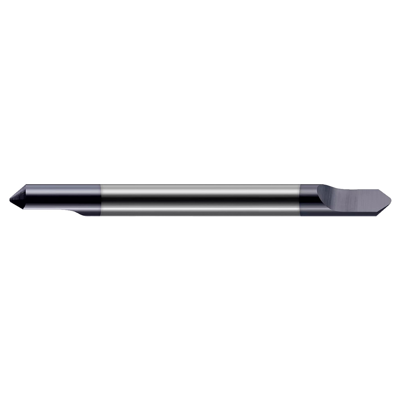 Harvey Tool 743808-C3 | 60 Degree x 0.0930" (3/32) LOC x 0.1250" (1/8) Shank x AlTiN Coated Carbide Double-Ended Tip Radius Engraving Cutter