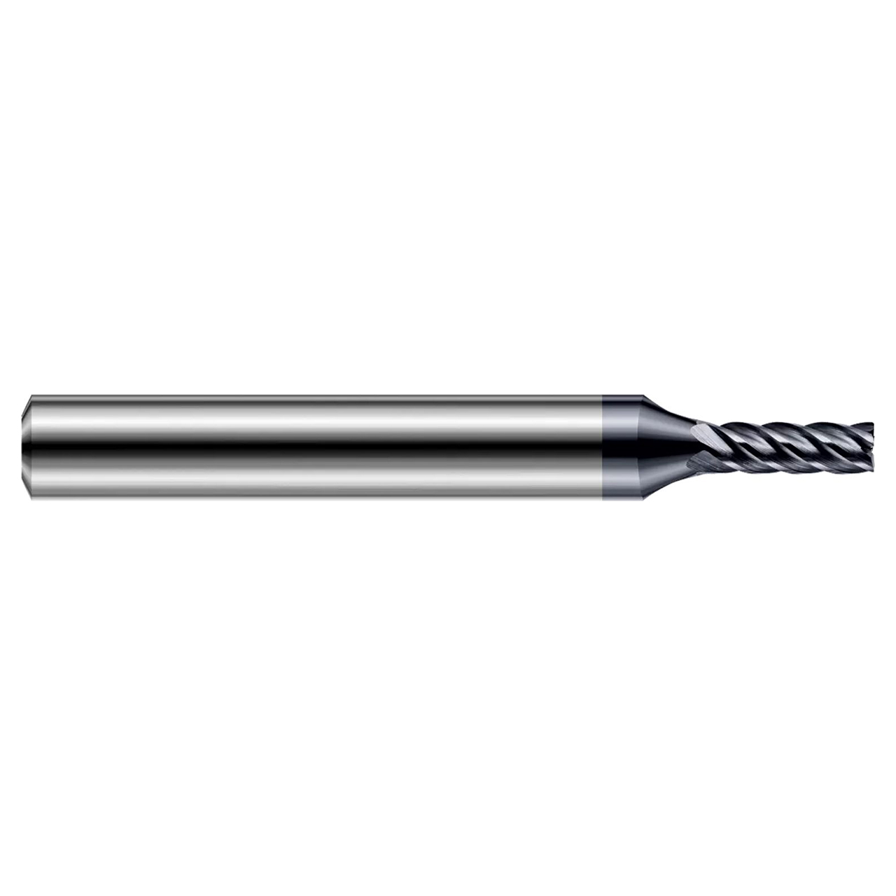 Harvey Tool 750093-C6 | 0.0930" (3/32) Diameter x 0.2500" (1/4) Shank x 0.5000" (1/2) LOC x 2.5000" (2-1/2) OAL x 0.0100" Radius 5 Flutes AlTiN Nano 2 FL Coated Carbide Hardened Steel Corner Radius End Mill