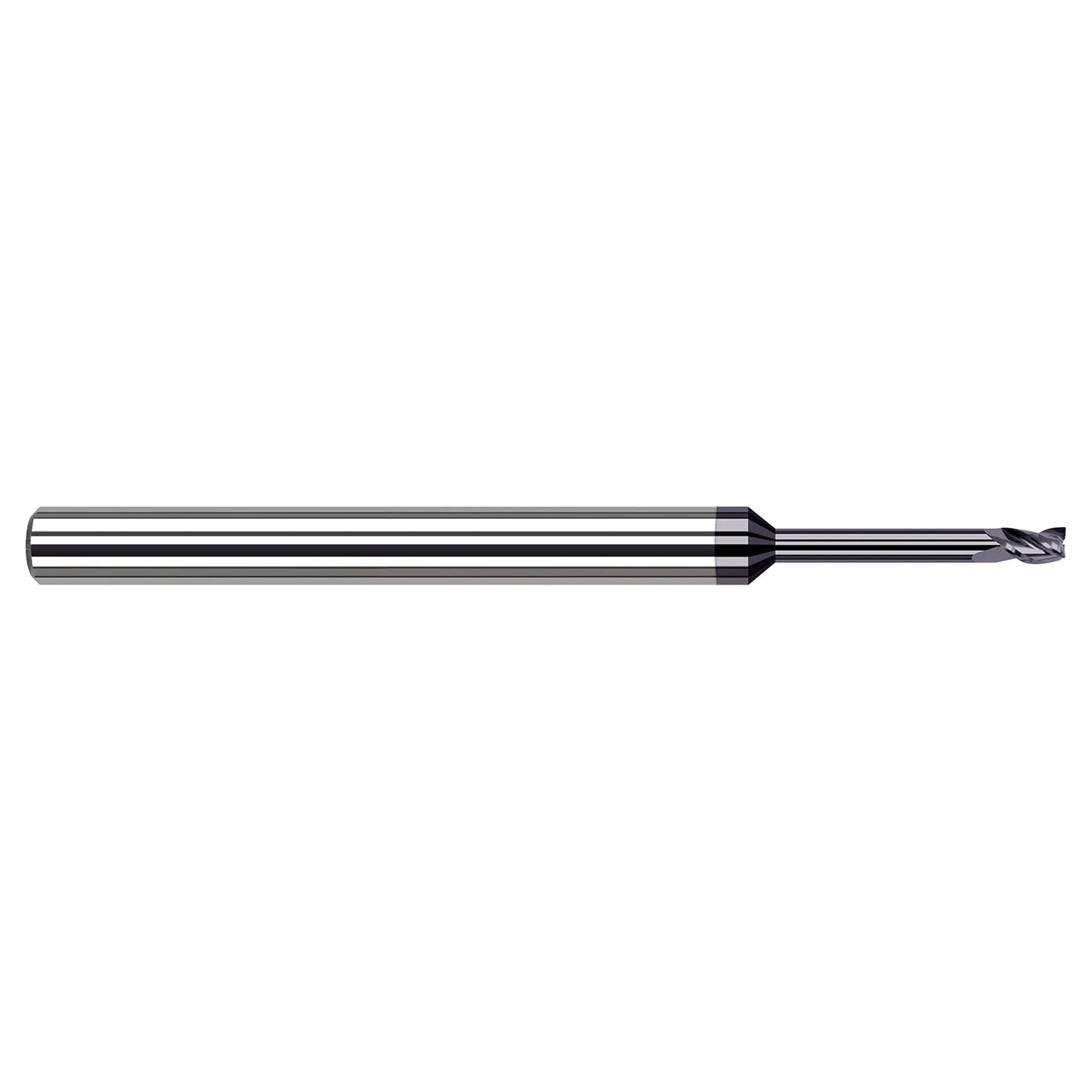 Harvey Tool 791340-C6 | 0.0400" Diameter x 0.1250" (1/8) Shank x 0.0600" LOC x 2.5000" (2-1/2) OAL 4 Flutes AlTiN Nano Coated Carbide High Temp Alloys Square End Mill