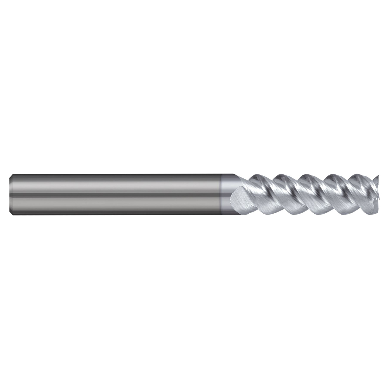 Harvey Tool 745231 | 0.0310" (1/32) Diameter x 0.1250" (1/8) Shank x 0.0930" (3/32) LOC x 1.5000" (1-1/2) OAL 3 Flutes Uncoated Aluminum Alloys Helix Square End Mill
