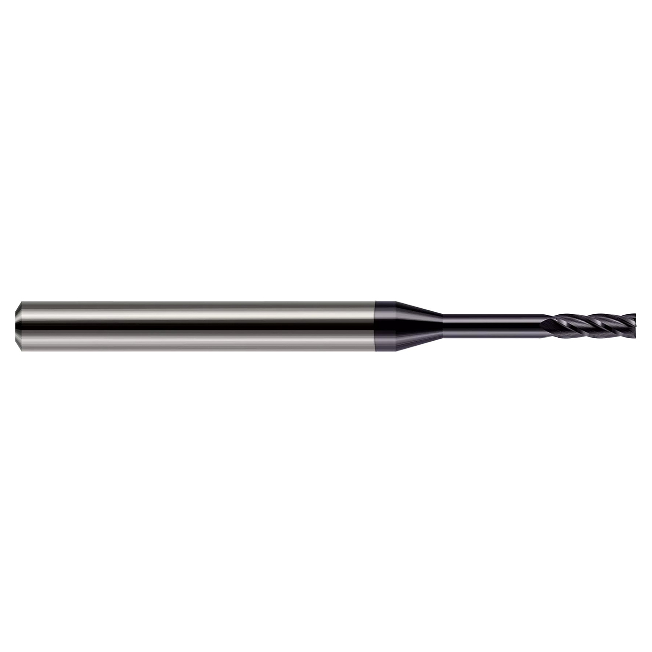Harvey Tool 896840 | 0.0400" Diameter x 0.1250" (1/8) Shank x 0.1200" LOC x 1.5000" (1-1/2) OAL x 4 Flutes Uncoated Carbide Square End Mill