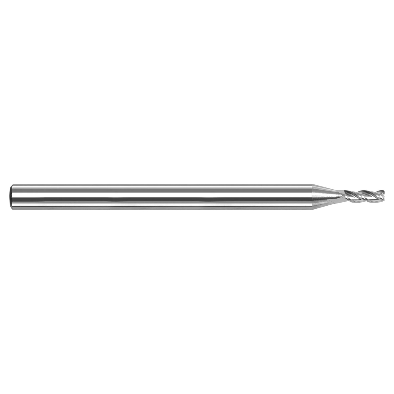 Harvey Tool 893932-C8 | 0.5000" (1/2) Diameter x 0.5000" (1/2) Shank x 0.7500" (3/4) LOC x 3.0000" (3) OAL 3 Flutes TiB2 Coated Aluminum Alloys Corner Radius Variable Helix End Mill