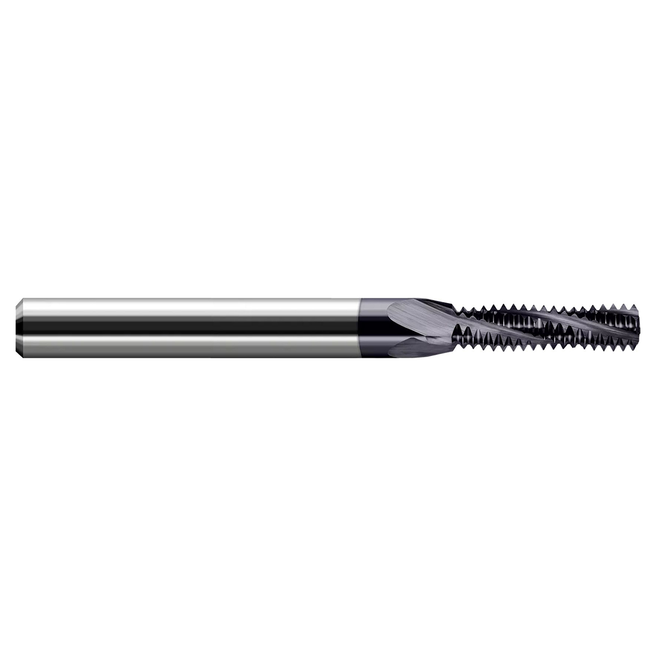 Harvey Tool 987194-C3 | 0.4500" Diameter x 1.5000" (1-1/2) LOC x 0.5000" (1/2) Shank x 4 Flute AlTiN Coated Carbide Multi-Form Thread Milling Cutter