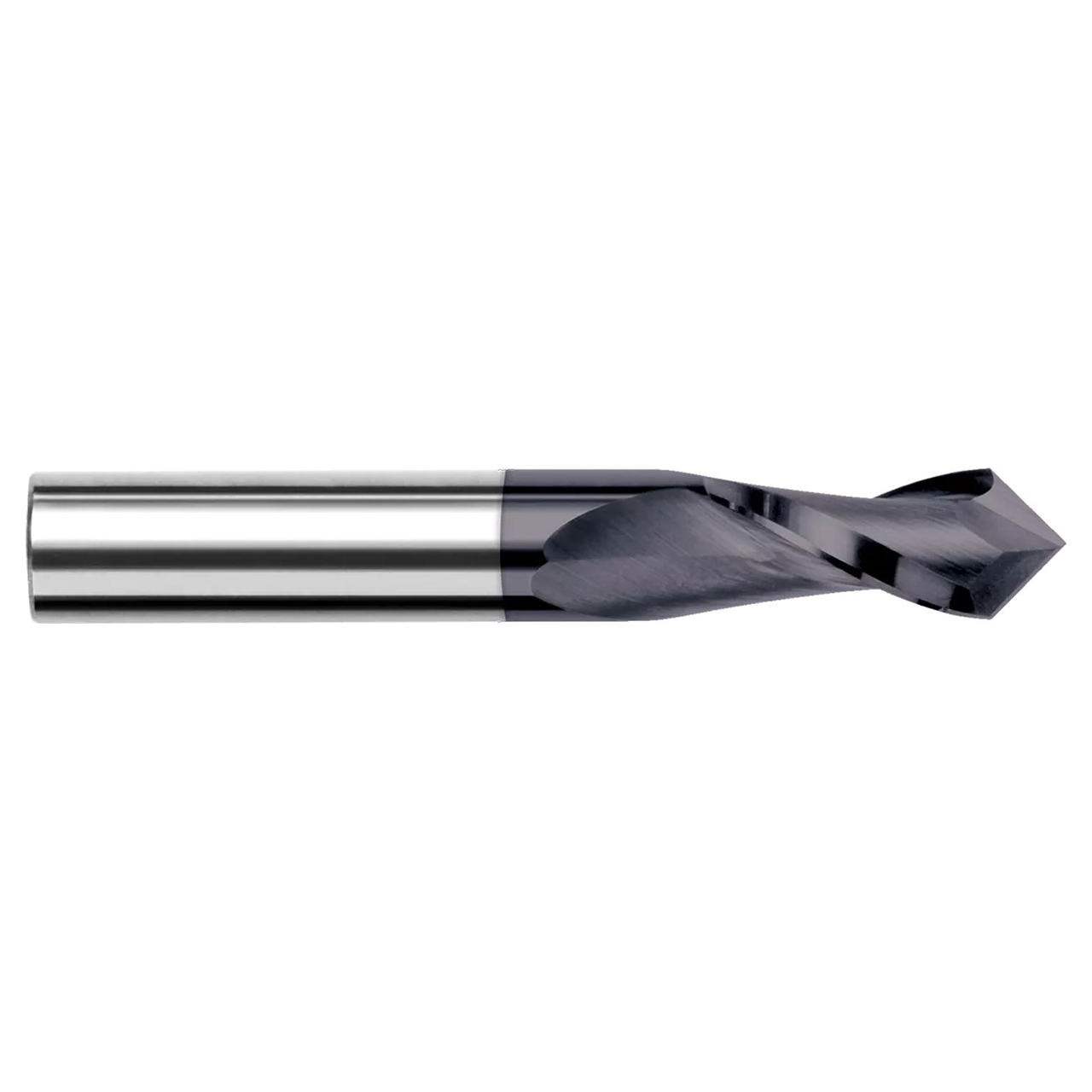 Harvey Tool 991767-C3 | 0.0200" (0.5 mm) Diameter x 0.1250" (1/8) Shank x 1.5000" (1-1/2) OAL x 60 Degree Angle 2 Flutes AlTiN Coated Carbide Drill Mill