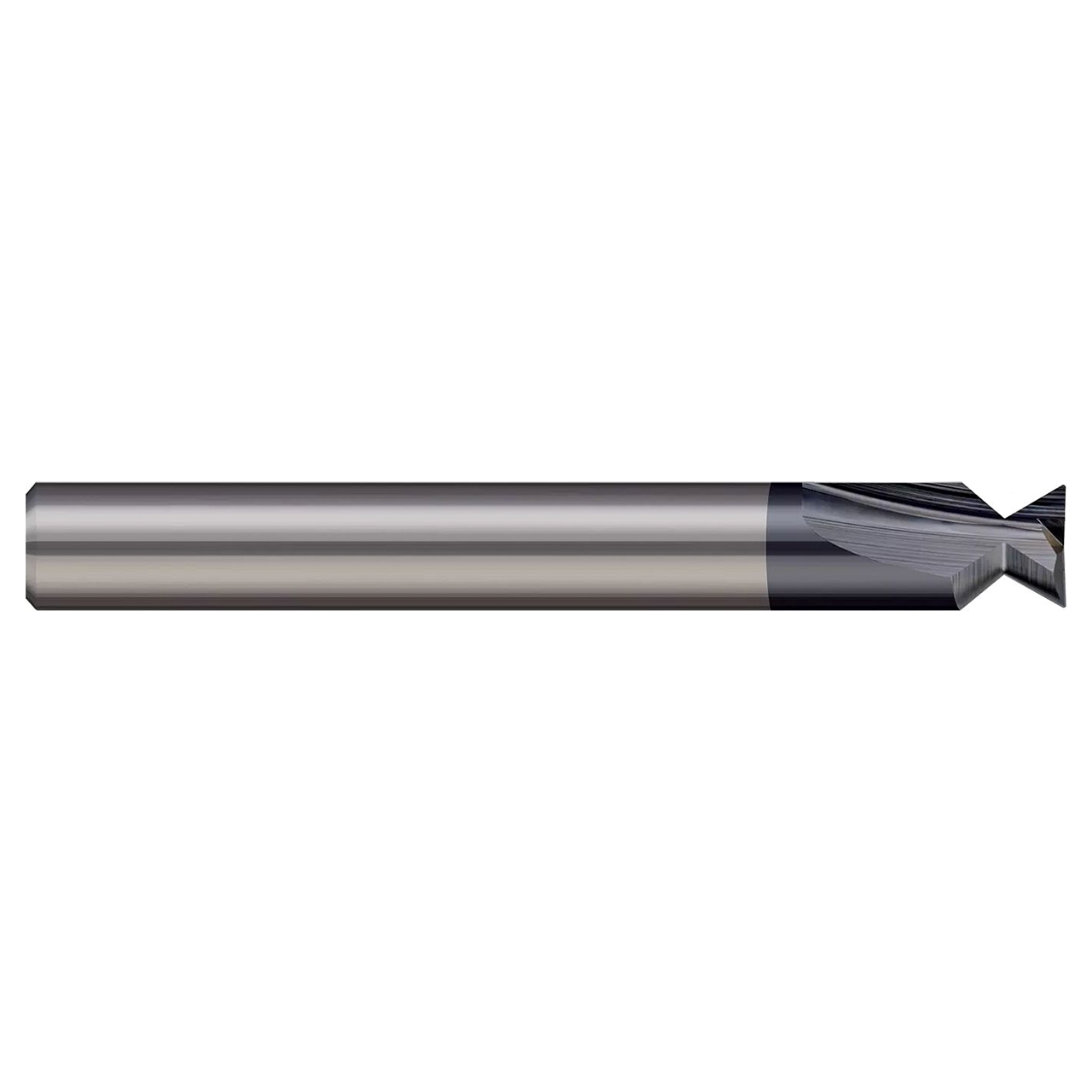 Harvey Tool 995296 | 0.118" Diameter x 0.125" Shank x 0.053" LOC x 1.500" OAL x 60 Degree Included Angle 2 Flute Uncoated Carbide Dovetail Cutter