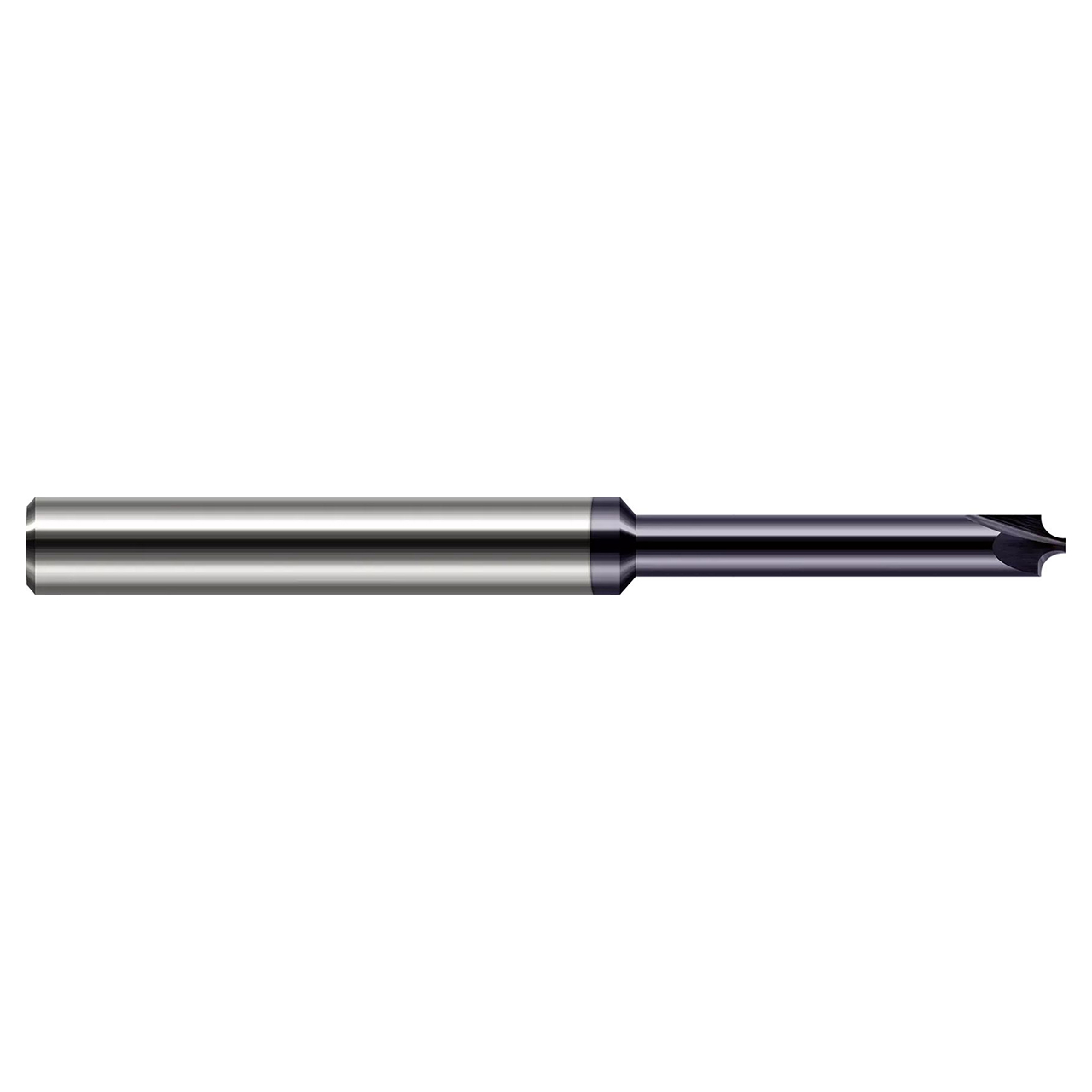 Harvey Tool 990905-C3 | 0.0200" (0.5 mm) Diameter x 0.1250" (1/8) Shank x 1.5000" (1-1/2) OAL 2 Flutes AlTiN Coated Carbide Long Reach Flared Corner Rounding End Mill