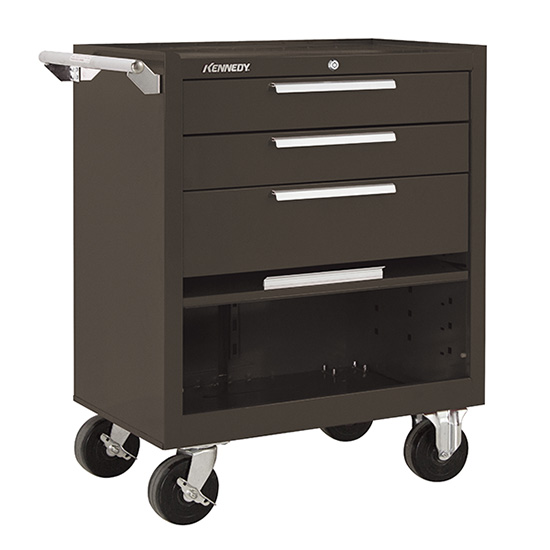 Kennedy 273XB | 27" 3-Drawer Roller Brown Cabinet