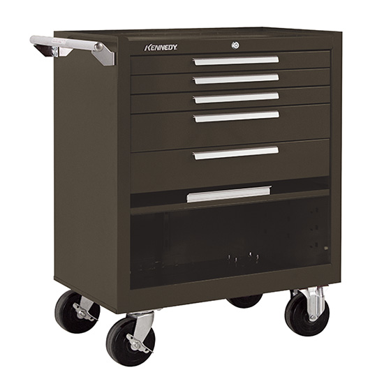 Kennedy 295XB | 29" 5-Drawer Roller Brown Cabinet