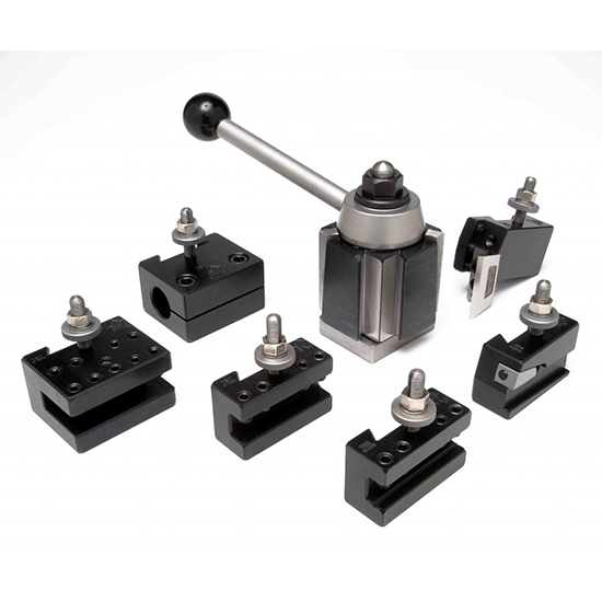 Aloris #5-SET | 7pc. Tool Set Tool Post & Holders