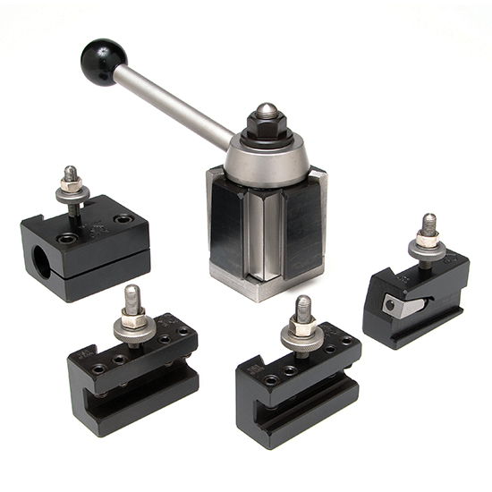 Aloris EA-6-BS | 5pc. Starter Set Tool Post & Holders