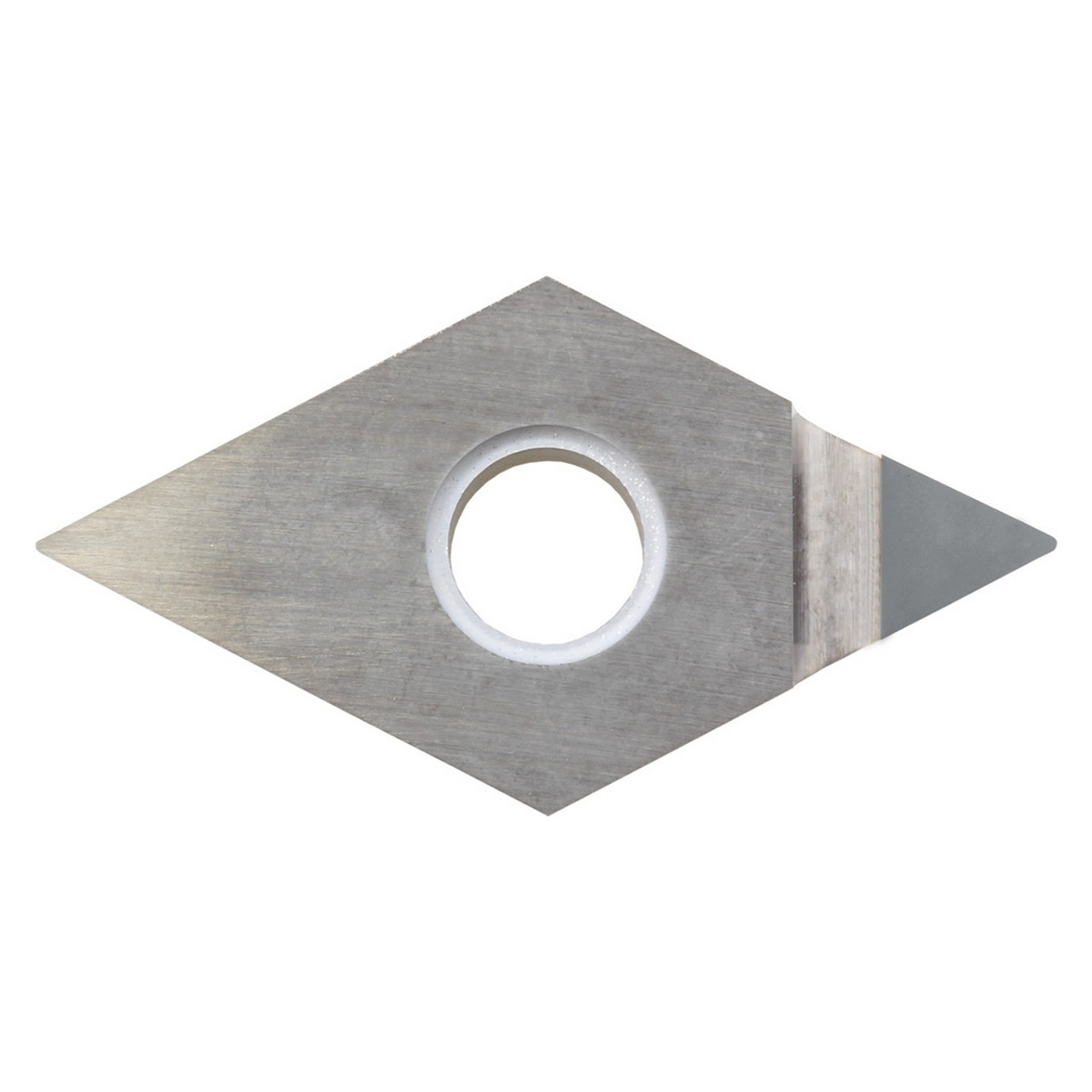 Kyocera Precision Tools TBR02621 | DNMM431MNEKPD001 1/2" Inscribed Circle x 3/16" Thickness x 0.197" Tip Length x 1/64" Radius x 55 Degree Included Angle 1 Flute Uncoated PCD ISOI Indexable Turning Insert