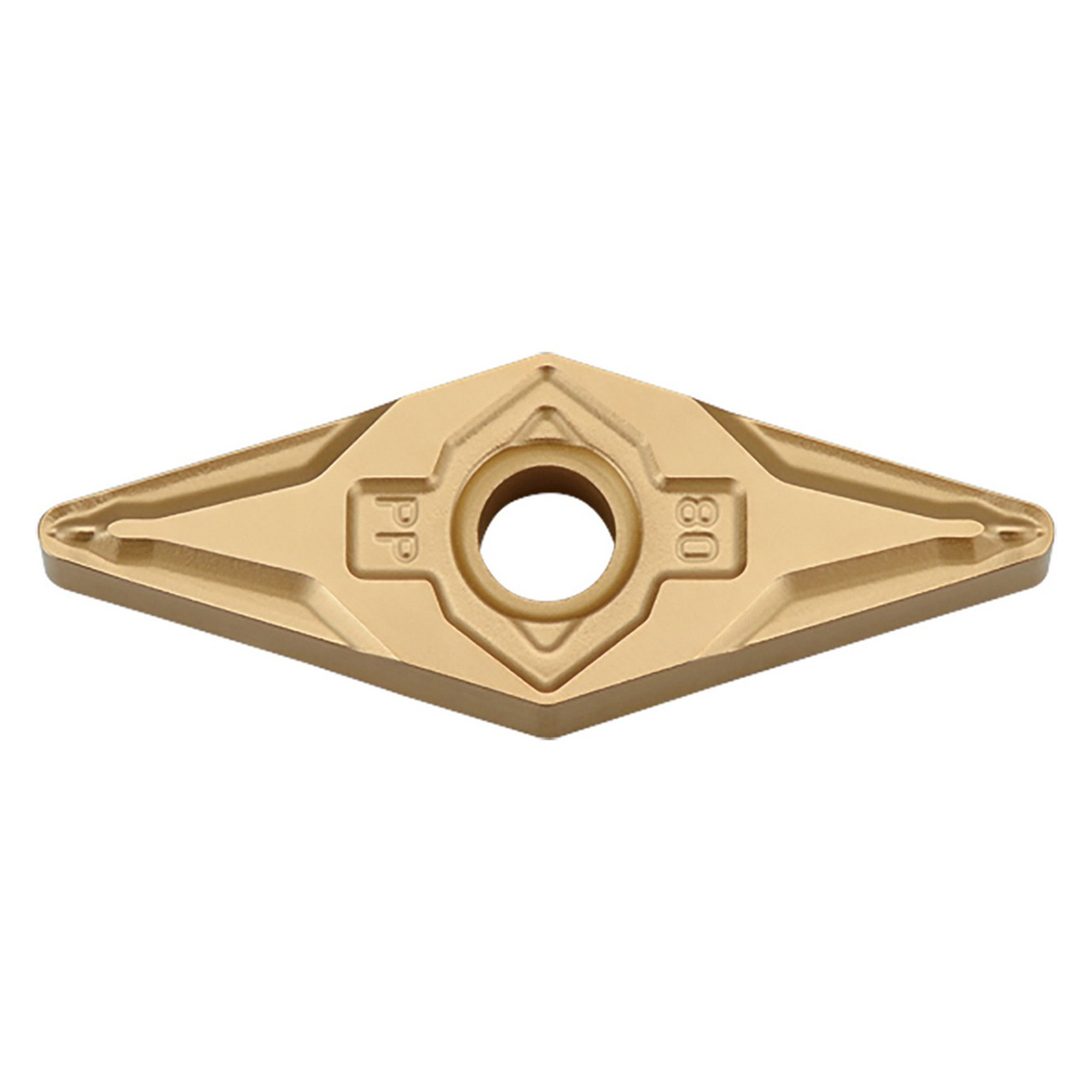 Kyocera Precision Tools TLD07862 | VNMG331PP PV720 3/8" Circle Diameter x 3/16" Thickness PVD Coated Cermet Indexable Turning Insert