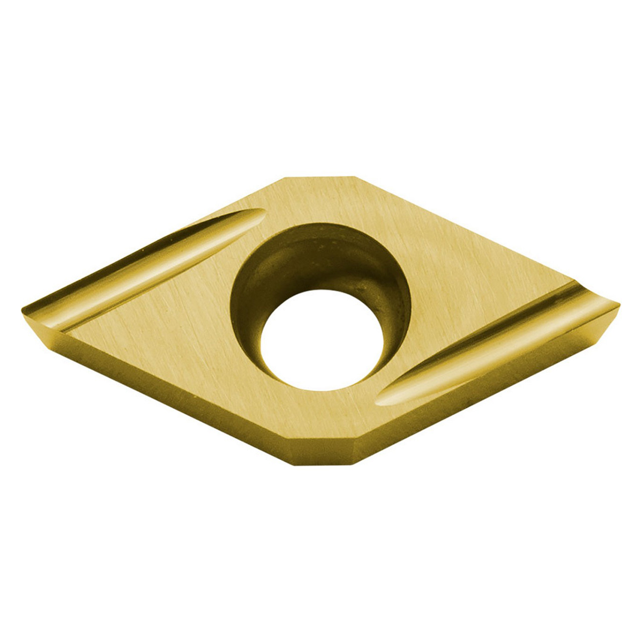Kyocera Precision Tools TLF03284 | DCGT2151ELU PV710 1/4" Circle Diameter x 3/32" Thickness PVD Coated Cermet Indexable Turning Insert