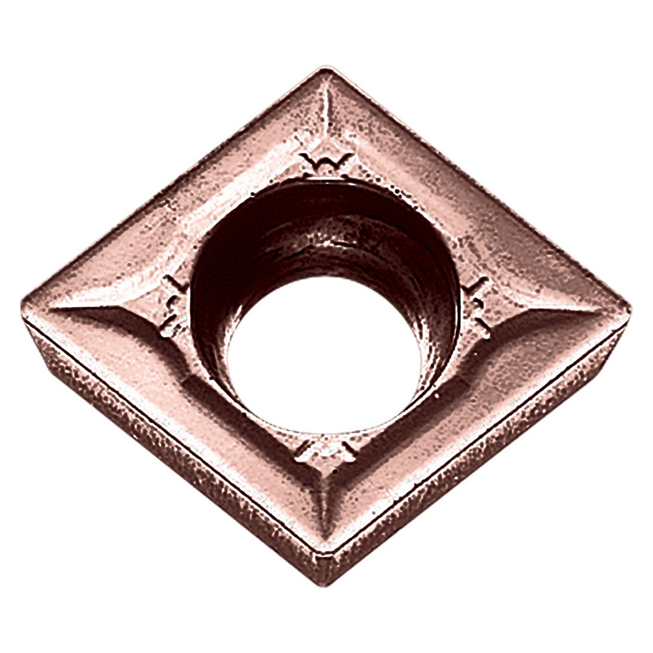 Kyocera Precision Tools TME00531 | CCMT432GK CA320 1/2" Circle Diameter x 3/16" Thickness CVD Coated Carbide Indexable Turning Insert