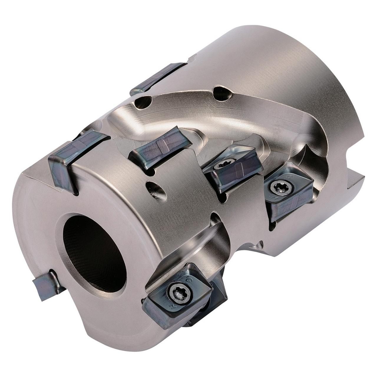 Kyocera Precision Tools THN04254 | MEWH080R1544TM 3.1496" Diameter x 2.0866" Max Depth of Cut 4 Flute Steel Helical Shell Mill