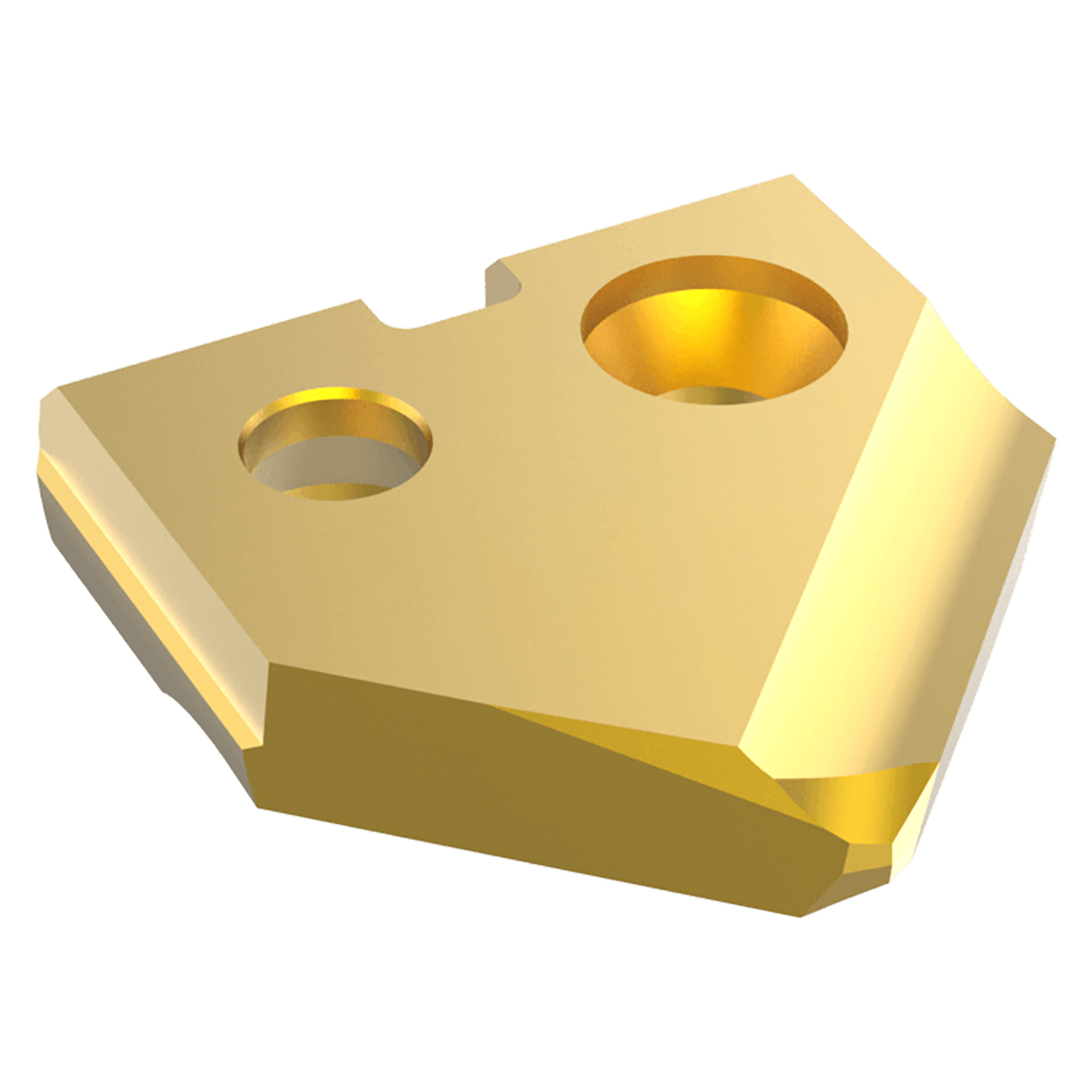 Allied Machine and Engineering 15ZT-11.5-SP | 11.50mm Diameter x 2.38mm Thickness TiN Coated Super Cobalt Z Series Spade Drill Insert