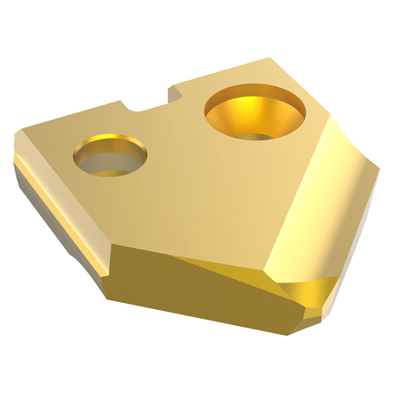 Allied Machine and Engineering 15YT-11-SP | 11.00mm Diameter x 2.38mm Thickness TiN Coated Super Cobalt Y Series Spade Drill Insert