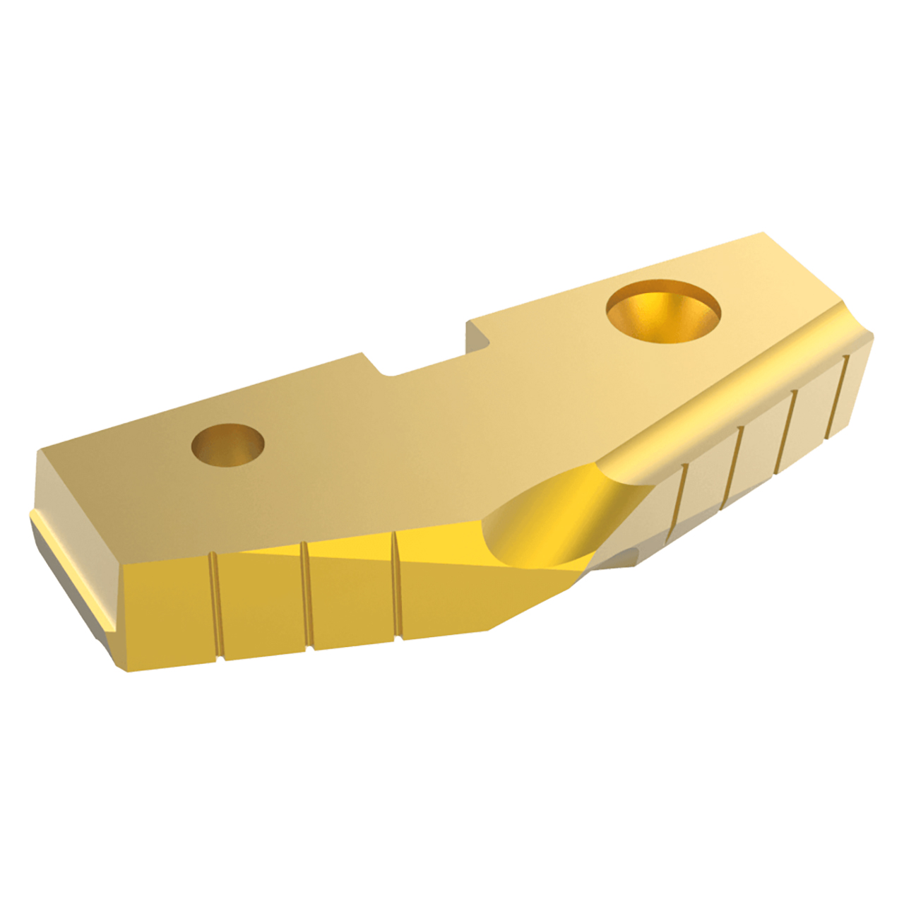 Allied Machine and Engineering 156T-86 | 86.00mm Diameter x 11.11mm Thickness 144 Degree Included Angle TiN Coated Super Cobalt 6 Series Spade Drill Insert