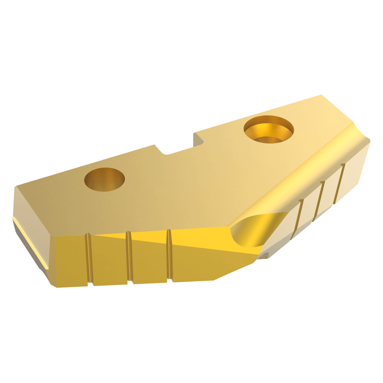 Allied Machine and Engineering 154T-62 | 62.00mm Diameter x 7.94mm Thickness 132 Degree Included Angle TiN Coated Super Cobalt 4 Series Spade Drill Insert