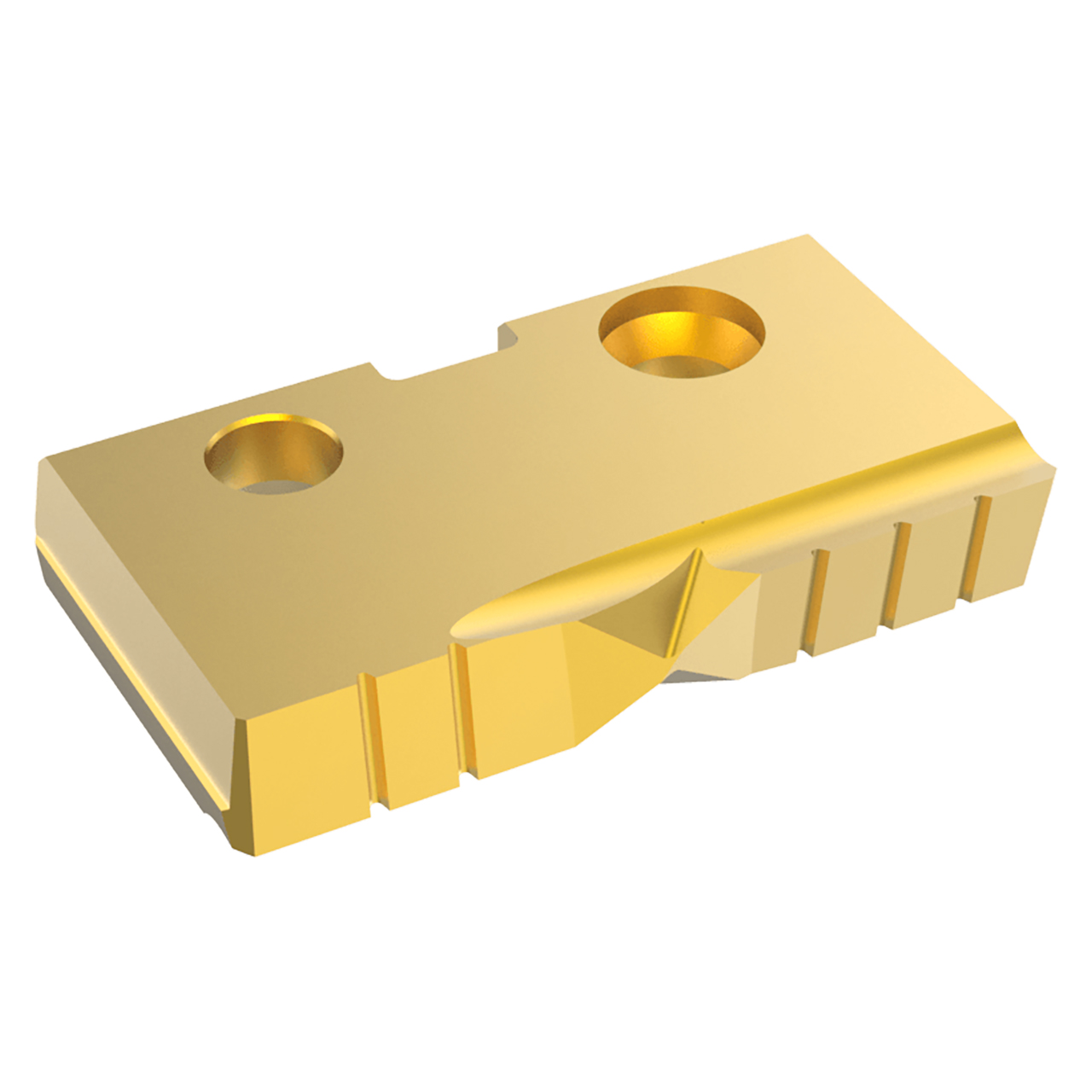 Allied Machine and Engineering 153T-44-FB | 44.00mm Diameter x 6.35mm Thickness TiN Coated Super Cobalt 3 Series Spade Drill Insert