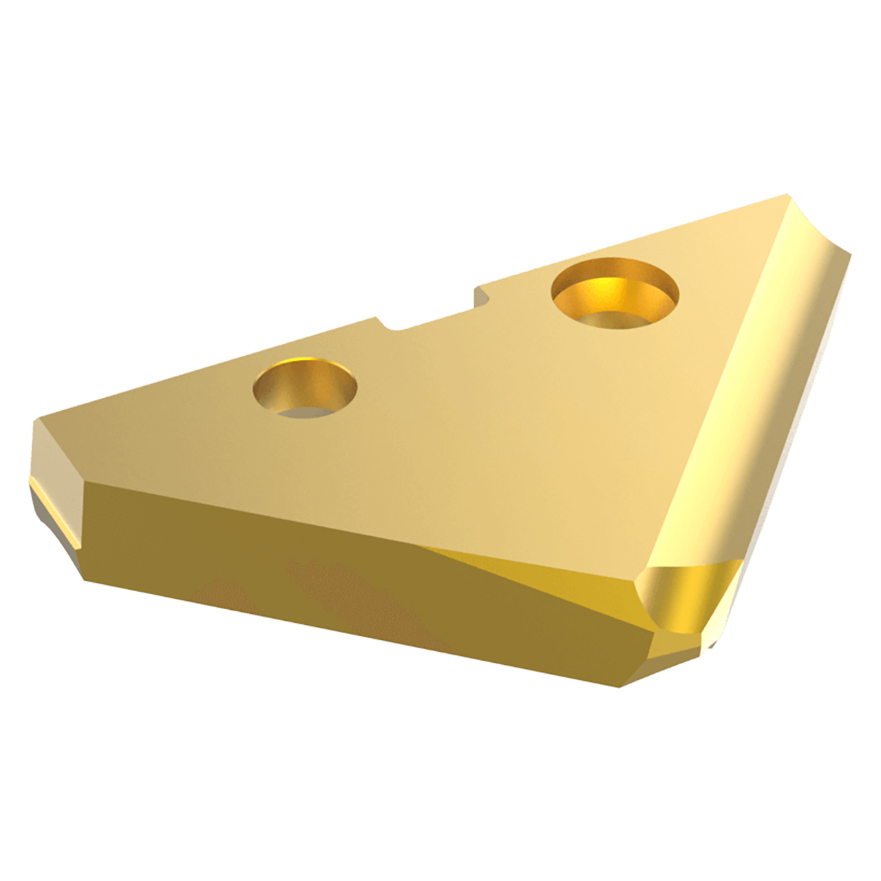 Allied Machine and Engineering 153T-38-SP | 38.00mm Diameter x 6.35mm Thickness TiN Coated Super Cobalt 3 Series Spade Drill Insert