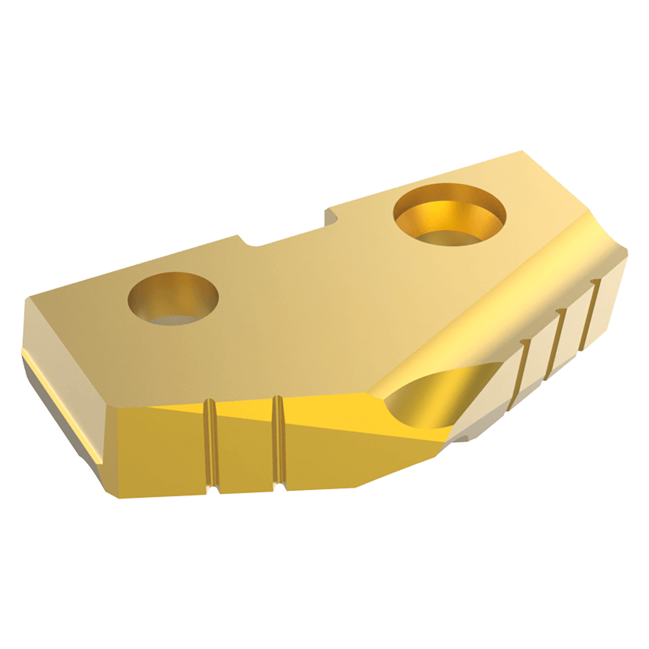 Allied Machine and Engineering 153T-36 | 36.00mm Diameter x 6.35mm Thickness 132 Degree Included Angle TiN Coated Super Cobalt 3 Series Spade Drill Insert