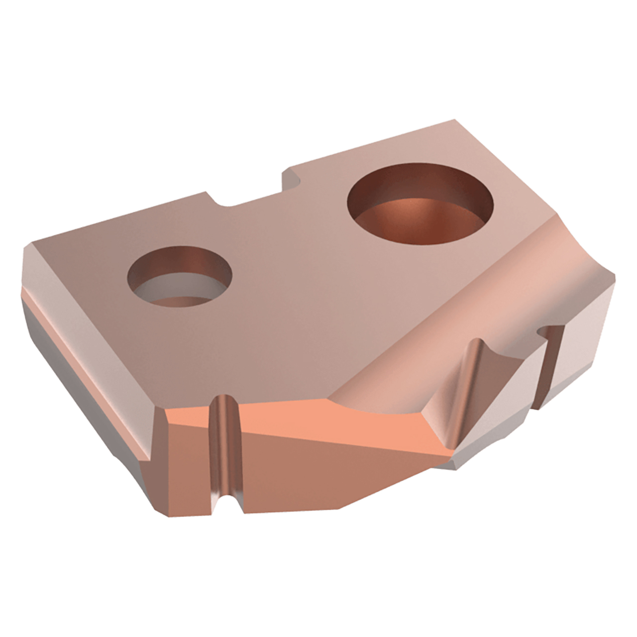 Allied Machine and Engineering 150H-14-NP | 14.00mm Diameter x 3.18mm Thickness 132 Degree Included Angle AM200 Coated Super Cobalt 0 Series Spade Drill Insert