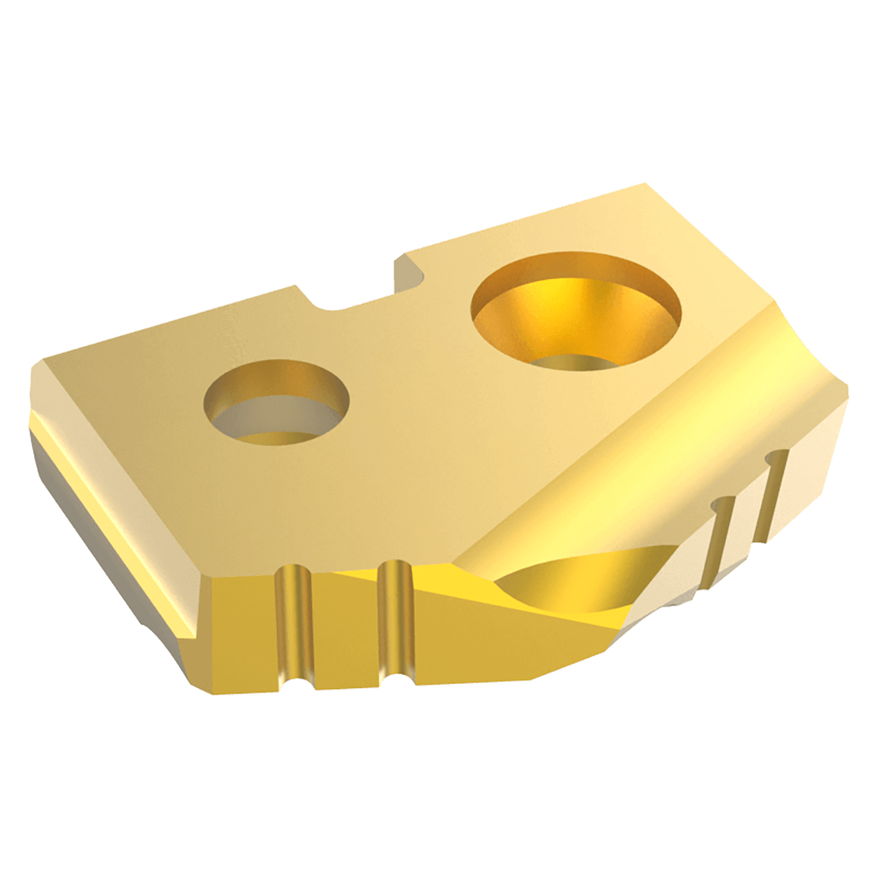 Allied Machine and Engineering 1C5ZT-.453 | 29/64" Diameter x 3/32" Thickness 132 Degree Included Angle TiN Coated C5(P40) Z Series Spade Drill Insert