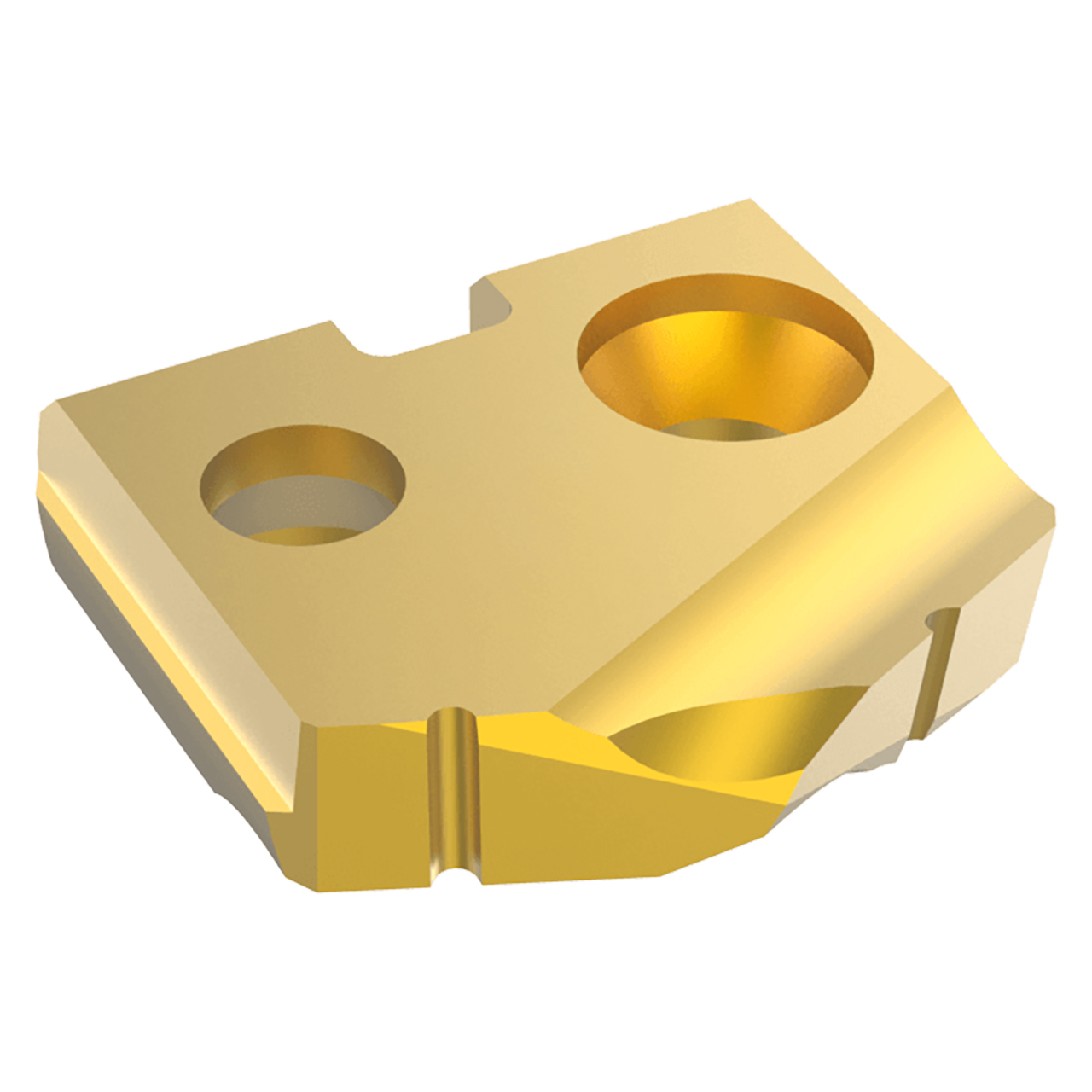 Allied Machine and Engineering 1C5YT-0013 | 13/32" Diameter x 3/32" Thickness 132 Degree Included Angle TiN Coated C5(P40) Y Series Spade Drill Insert