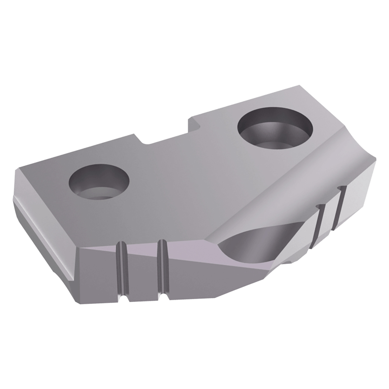 Allied Machine and Engineering 1C22A-0108 | 1-1/4" Diameter x 3/16" Thickness 132 Degree Included Angle TiAlN Coated C2(K20) 2 Series Spade Drill Insert