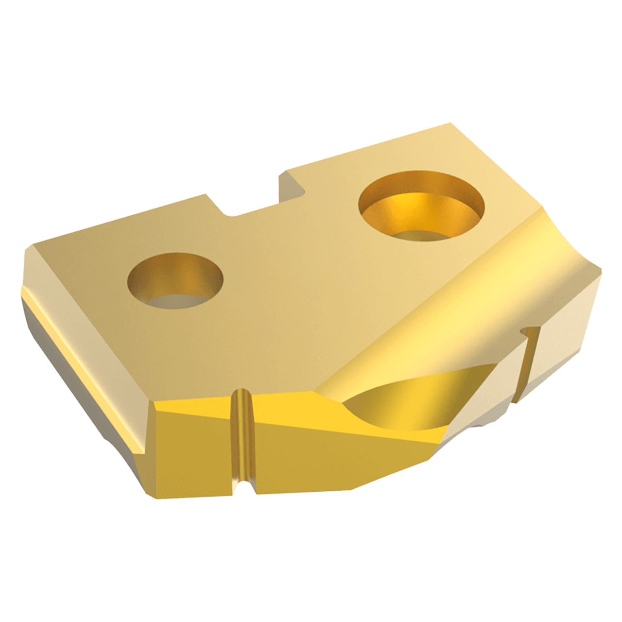 Allied Machine and Engineering 181T-.890 | 57/64" Diameter x 5/32" Thickness 132 Degree Included Angle TiN Coated Premium Cobalt 1 Series Spade Drill Insert