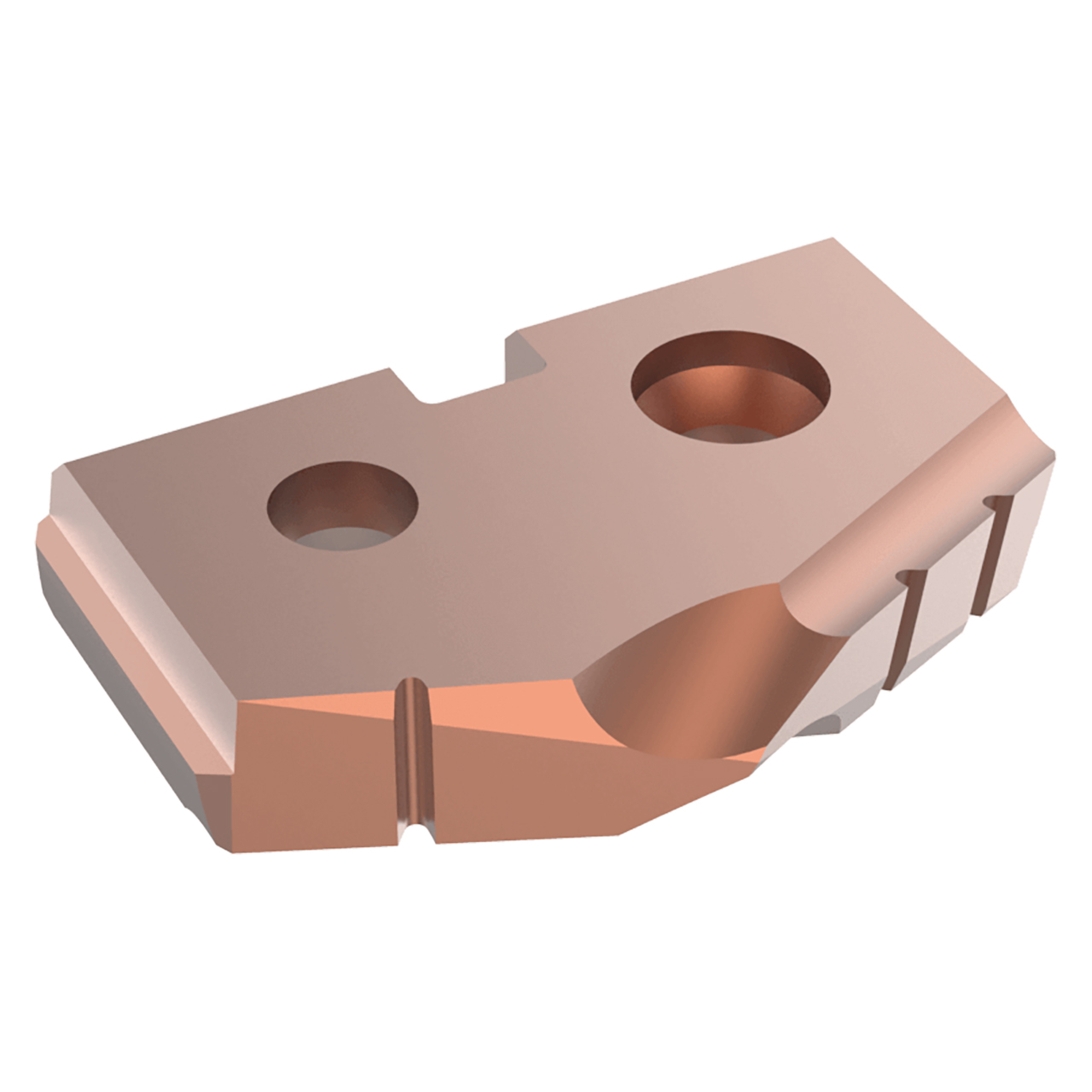 Allied Machine and Engineering 1C11H-0028-TC | 7/8" Diameter x 5/32" Thickness 132 Degree Included Angle AM200 Coated C1(K35) 1 Series Spade Drill Insert