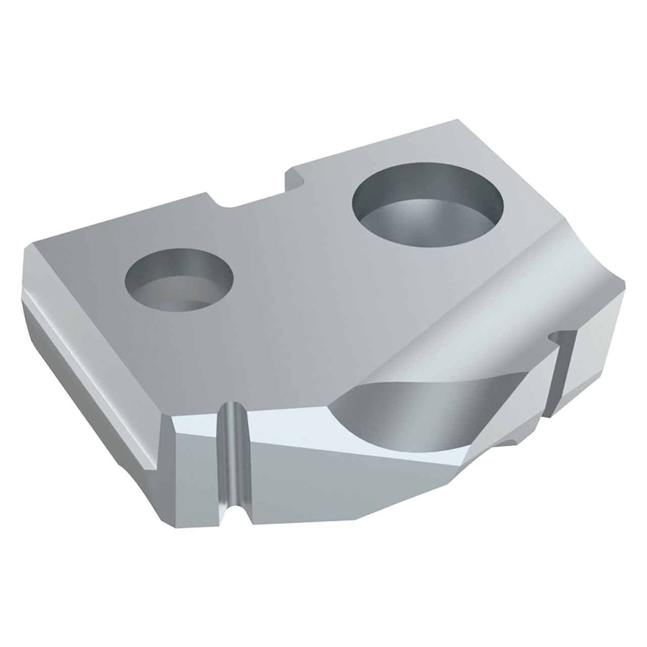 Allied Machine and Engineering 150N-0021 | 21/32" Diameter x 1/8" Thickness 132 Degree Included Angle TiCN Coated Super Cobalt 0 Series Spade Drill Insert