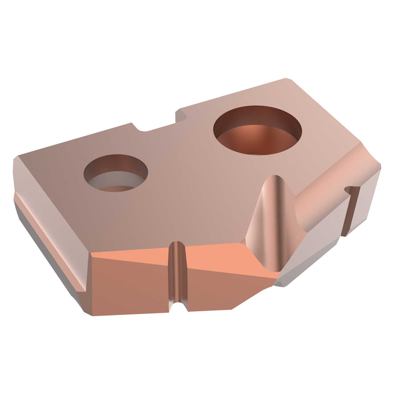 Allied Machine and Engineering TAX0-12.80 | 12.80mm Diameter x 3.18mm Thickness 132 Degree Included Angle AM200 Coated High Speed Steel 0 Series Spade Drill Insert