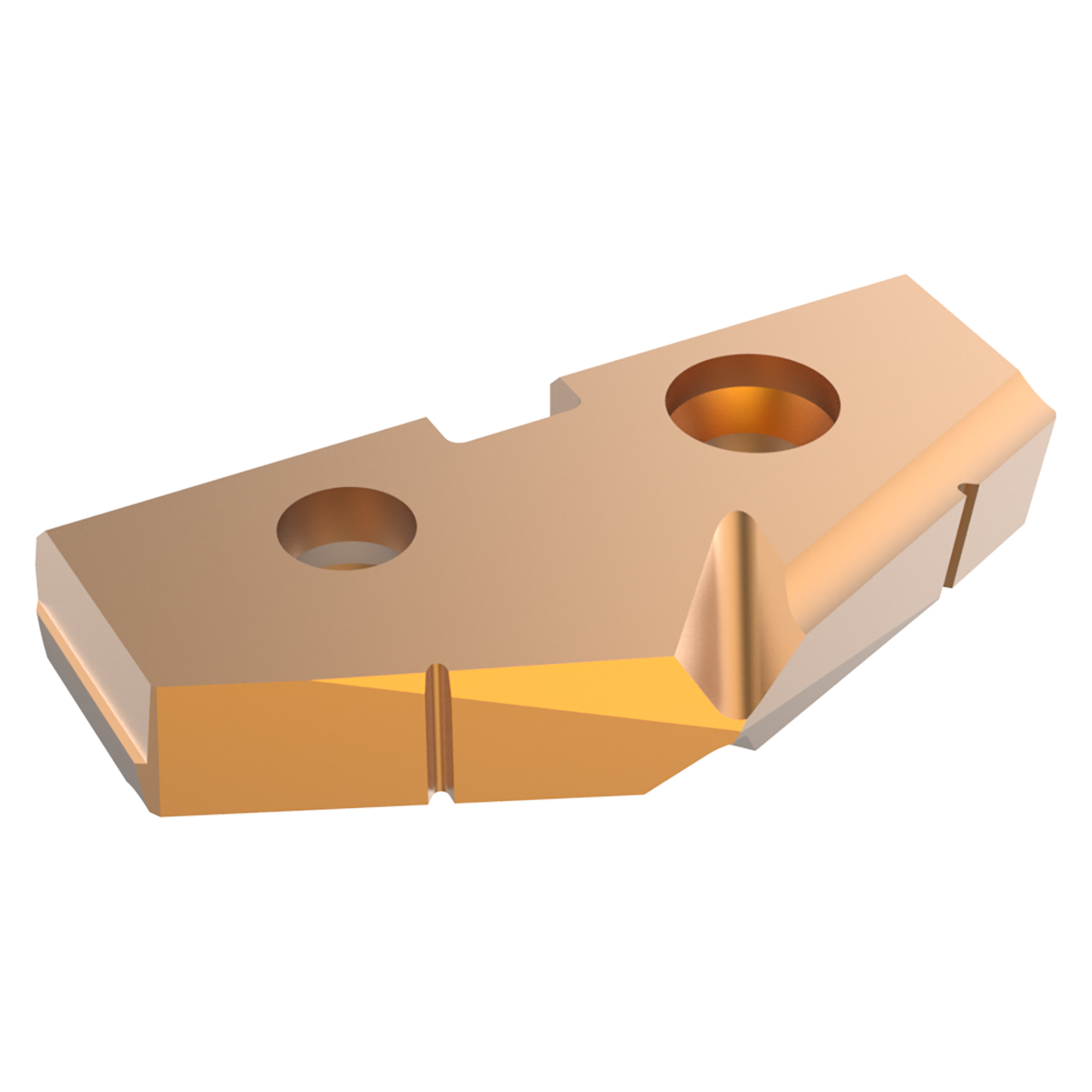 Allied Machine and Engineering TAP2-24.90 | 24.90mm Diameter x 4.76mm Thickness 132 Degree Included Angle AM300 Coated Carbide 2 Series Spade Drill Insert