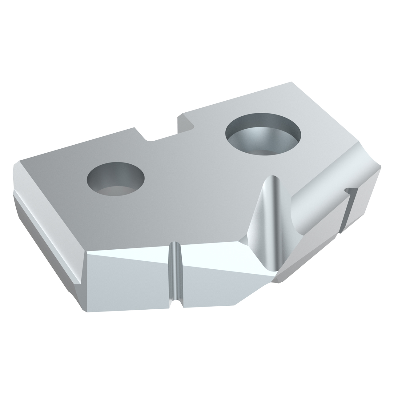 Allied Machine and Engineering TAN1-20.40 | 20.40mm Diameter x 3.97mm Thickness 132 Degree Included Angle TiCN Coated Carbide 1 Series Spade Drill Insert