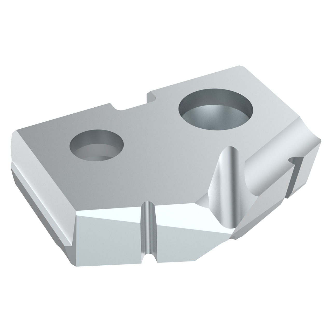 Allied Machine and Engineering TAN0-14.29 | 14.29mm Diameter x 3.18mm Thickness 132 Degree Included Angle TiCN Coated Carbide 0 Series Spade Drill Insert